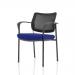Brunswick Deluxe Mesh Back Black Frame Bespoke Colour Seat Stevia Blue With Arms KCUP1593