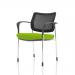 Brunswick Deluxe Mesh Back Chrome Frame Bespoke Colour Seat Myrrh Green With Arms KCUP1599