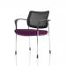 Brunswick Deluxe Mesh Back Chrome Frame Bespoke Colour Seat Tansy Purple With Arms KCUP1603