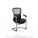 Stealth Shadow Ergo Posture Visitor Black Cantilever Chair Airmesh Seat And Mesh Back With Arms PO000020