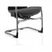 Stealth Shadow Ergo Posture Visitor Black Cantilever Chair Mesh Seat And Mesh Back With Arms PO000022