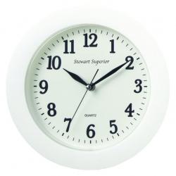 Cheap Stationery Supply of Classic White Plastic Case Clock Office Statationery