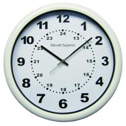 Cheap Stationery Supply of Contemporary White Acrylic Cased Clock Office Statationery