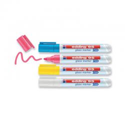 Cheap Stationery Supply of Edding 95 Glass Markers Assorted with White (Pack of 4) 4-95-5-099 ED03990 Office Statationery