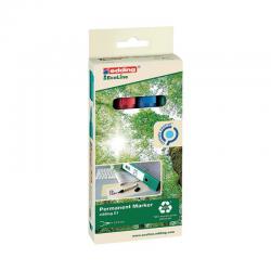 Cheap Stationery Supply of Edding E-21/4 EcoLine Permanent Marker Assorted (Pack of 4) 4-21-4 ED17907 Office Statationery