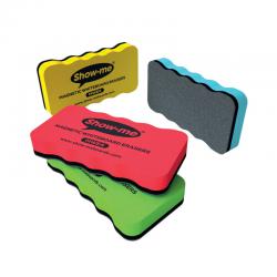 Cheap Stationery Supply of Show-me Magnetic Whiteboard Eraser Assorted (Pack of 4) MWE4 EG60379 Office Statationery