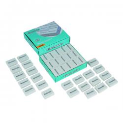 Cheap Stationery Supply of Classmaster Plastic Eraser White (Pack of 45) PES45 EG60393 Office Statationery