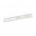Classmaster Shatter Resistant Ruler 30cm Clear (Pack of 100) SPR30100