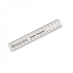 Cheap Stationery Supply of Classmaster Shatter Resistant Ruler 15cm Clear (Pack of 100) R15C EG69924 Office Statationery