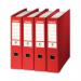 Esselte No 1 Lever Arch File Slotted 75mm A4 Red (Pack of 10) 811330 ES00602