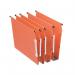 Esselte Orgarex 15mm Lateral File V-Bottom A4 Orange (Pack of 25) 21627 ES21627