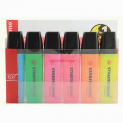 Cheap Stationery Supply of Boss Highlighter Asstd Wallet Of 6 Office Statationery