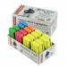 This photo shows a store pack of 48 Stabilo Boss Original highlighters with chisel tips. The pack includes 5 assorted colors and each highlighter can draw a 2-5mm line.