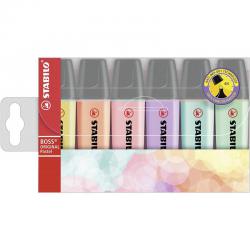 Cheap Stationery Supply of Boss Pastel Highlighter Assrtd Pack of 6 Office Statationery