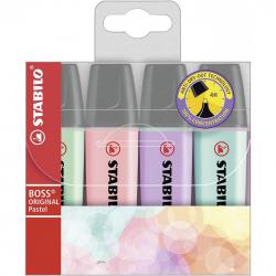 Cheap Stationery Supply of Boss Pastel Highlighter Assrtd Pack of 4 Office Statationery