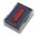 This image shows two Trodat stamp pads, one blue and one red, with the Trodat logo on top. The stamp pads are designed to fit the Printy 4760, 4750, 4750L, 4755, and 4750L5 models. Each pack contains two stamp pads.