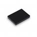 The Trodat Stamp Pads in the picture are black in color and come in a pack of two. They are specially designed to fit the Printy 4927 and Typo49574727 stamps. The pads have the Trodat logo printed on them and are labeled with the product number 78775 10806TD.