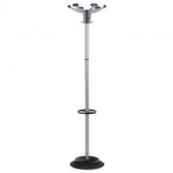 Cheap Stationery Supply of Alba Sevilla Coat Stand 12 Pegs Silver Grey PMSEV 11136AL Office Statationery