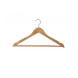Cheap Stationery Supply of Alba Wooden Coat Hanger with Bar (Pack of 25) PMBASIC BO 11157AL Office Statationery
