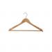 Alba Wooden Coat Hanger with Bar (Pack 25) PMBASIC BO 11157AL