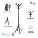 Alba Cafe Coat Stand 10 Pegs Dark Wood PMCAFE 11171AL