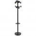 In the photograph, you can see the sleek and modern design of the Alba Stan3 Coat Stand. It has 8 pegs and is finished in black, giving it a versatile and professional look. The coat stand stands tall and sturdy, providing a convenient and stylish way to organize coats and jackets in any space.