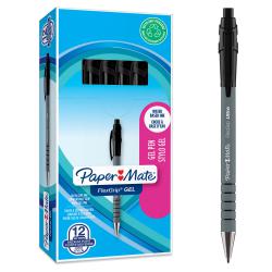 Cheap Stationery Supply of Paper Mate Flexgrip Gel Rollerball Pen 0.7mm Line Black (Pack 12) 11207NR Office Statationery