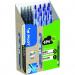 The image shows a pack of Pilot Begreen B2P retractable gel rollerball pens. The pens have a 0.7mm tip and produce a 0.39mm line in blue and green ink. The pack includes 10 pens and 10 refills. The design is eco-friendly, made from recycled materials. The pens have a sleek and modern design, with a comfortable grip for writing. The retractable feature makes them convenient to use and the gel ink provides smooth writing.