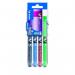Pilot Set2Go V5 Hi-Tecpoint Liquid Ink Rollerball Pen 0.5mm Tip 0.3mm Line Black/Blue/Green/Red (Pack 4) 11543PT