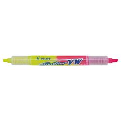 Cheap Stationery Supply of Pilot Begreen Spotliter VW Highlighter Pen Twin Chisel Tip 3.3mm Line Yellow/Pink (Pack 10) 11606PT Office Statationery