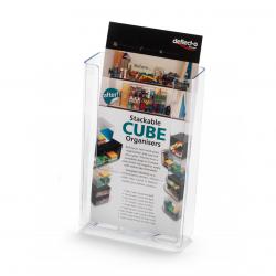 Cheap Stationery Supply of Deflecto Flat Back Literature Holder DL Portrait Clear 76001 11786DF Office Statationery