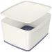 Leitz MyBox WOW Storage Box Large with Lid White/Grey 52164001 11788AC