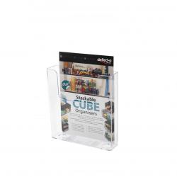 Cheap Stationery Supply of Deflecto Flat Back Literature Holder A4 Portrait Clear 76401 11800DF Office Statationery