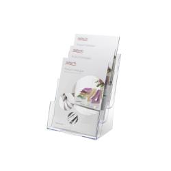 Cheap Stationery Supply of Deflecto Literature Holder 3 Tier A4 Portrait Clear 77301 11807DF Office Statationery