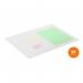Durable Desk Mat Non-Slip and Anti-Glare with Contoured Edges 53x40cm Transparent - 712219 11826DR
