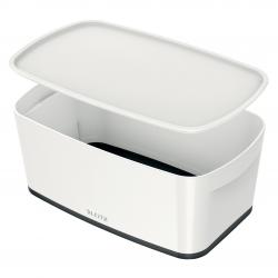 Cheap Stationery Supply of Leitz MyBox WOW Storage Box Small with Lid White/Black 52294095 11837AC Office Statationery