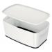 Leitz MyBox WOW Storage Box Small with Lid White/Black 52294095 11837AC