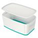 Leitz MyBox WOW Storage Box Small with Lid White/Ice Blue 52294051 11865AC