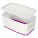 Leitz MyBox WOW Storage Box Small with Lid White/Purple 52294062 11879AC