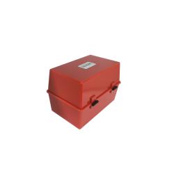 Cheap Stationery Supply of ValueX Deflecto Card Index Box 8x5 inches / 203x127mm Red 12150DF Office Statationery