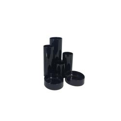 Cheap Stationery Supply of ValueX Deflecto Tube Tidy 6 Compartments Black 12157DF Office Statationery