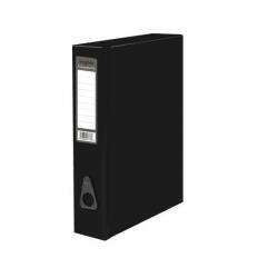 Cheap Stationery Supply of Pukka Brights Box File Laminated Paper on Board Foolscap 75mm Spine Width Catch Closure Black (Pack 10) 13759PK Office Statationery