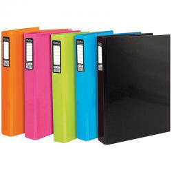 Cheap Stationery Supply of Pukka Brights Ring Binder Laminated Paper on Board 2 O-Ring A4 25mm Rings Assorted (Pack 10) BR-9449 13871PK Office Statationery