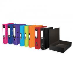 Cheap Stationery Supply of Pukka Brights Box File Laminated Paper on Board Foolscap 75mm Spine Width Catch Closure Assorted (Pack 10) BR-9450 13878PK Office Statationery
