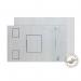 The photo features a pack of C4+ white polythene envelopes with an address panel and peel and seal closure. Each envelope measures 320x240mm and has a thickness of 50mu. The pack contains 100 envelopes.