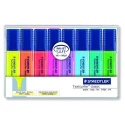 Cheap Stationery Supply of Staedtler Textsurfer Classic Highlighter Pen Chisel Tip 1-5mm Line Assorted Colours (Pack 8) 14358SR Office Statationery