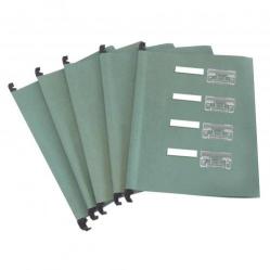 Cheap Stationery Supply of ValueX Foolscap Suspension Files Manilla V Base Green (Pack 50) 14417CA Office Statationery