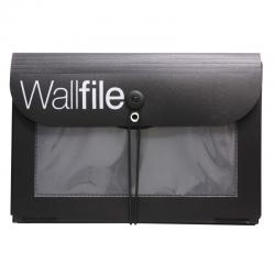 Cheap Stationery Supply of Cathedral Wallfile Portable Hanging Organiser Polypropylene A4 7 Pocket Black 14431CA Office Statationery