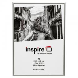 Cheap Stationery Supply of Photo Album Co Poster/Photo Frame A3 Aluminium Frame Plastic Front Silver 15866PA Office Statationery