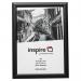 The photo showcases a sleek black photo album by Hampton Frames, featuring a certificate photo frame and A4 size wood frame with a plastic front. This elegant album is the perfect way to display your memories.